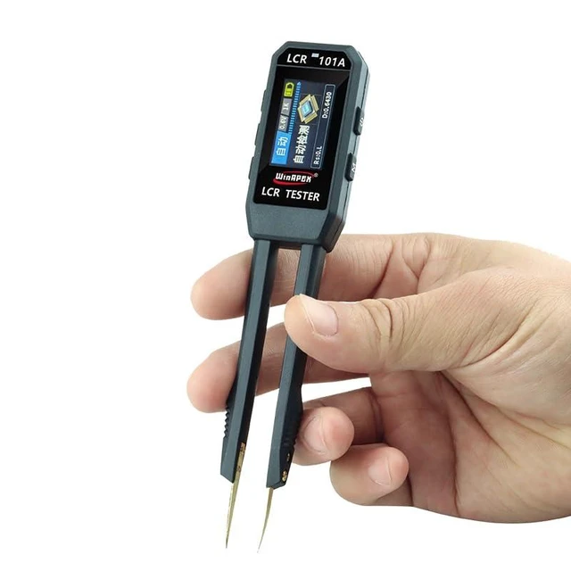 Alt view image 8 of 14 - LCR-101A Digital Bridge Tweezer TFT Color Display Screen with Rechargeable Lithium Battery LCR Meter Digital