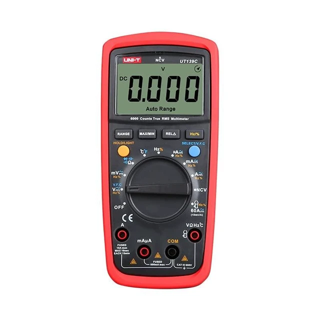 Alt view image 8 of 14 - Multimeter clamp Meter UT139A UT139B UT139C UT139D UT139E UT139S True RMS Digital Multimeter MAX/MIN/REL Modes Auto/Manual Ranges Selectable(UT139C)