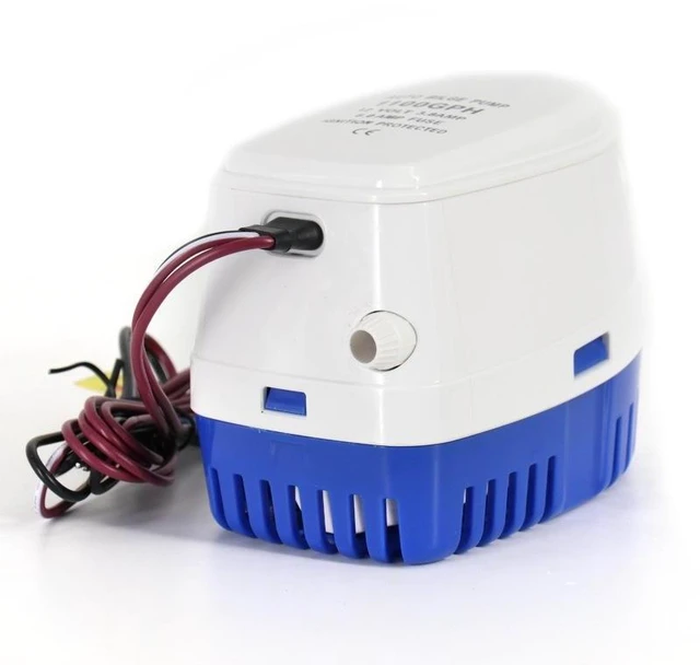 Alt view image 7 of 8 - SOEWIOU 12V 24V Automatic Bilge Pump, Marine Submersible Water Pump, Small Drainage Pump for Yacht, Boat, RV, Battery Powered