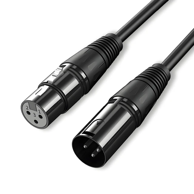Alt view image 9 of 11 - SOEWIOU KMF-6228 XLR Male to Female Balanced Audio Cable, Microphone Cord for Mixer, Amplifier, 196.8in