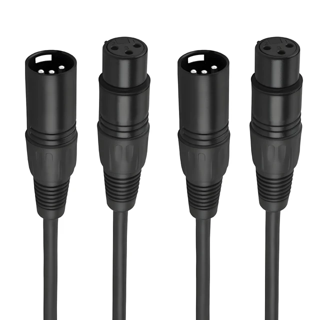 Alt view image 11 of 11 - SOEWIOU KMF-6228 XLR Male to Female Balanced Audio Cable, Microphone Cord for Mixer, Amplifier, 196.8in