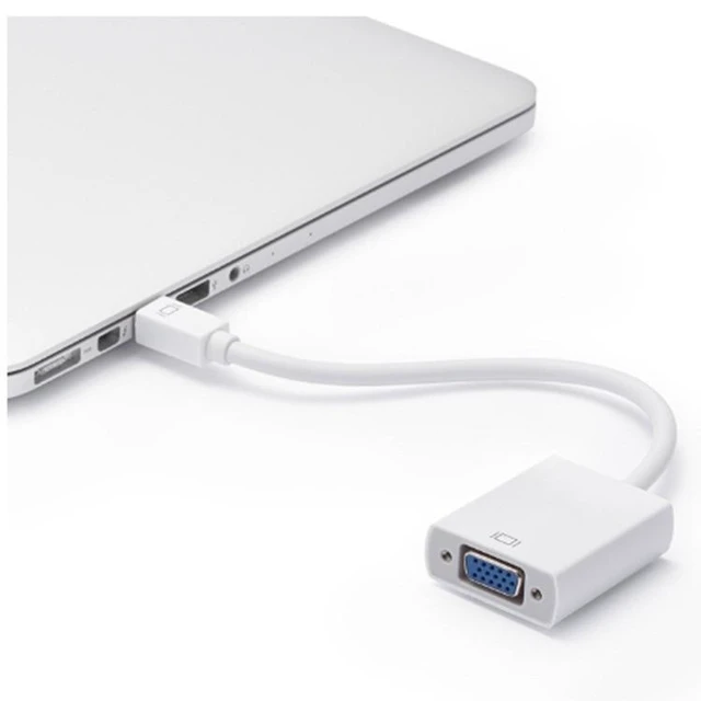 Alt view image 9 of 9 - SOEWIOU Mini DP to VGA Adapter, Mini DisplayPort to VGA Converter for MacBook Apple Laptop to Monitor Projector