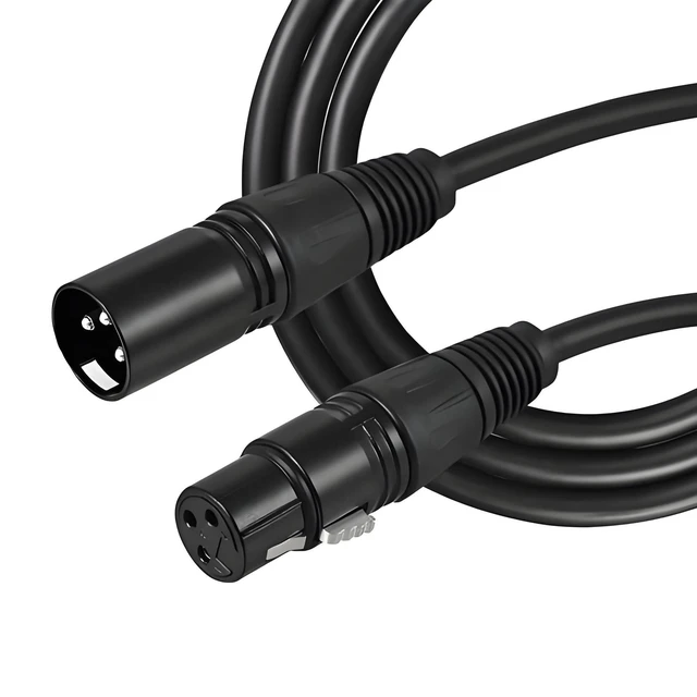 Alt view image 10 of 11 - SOEWIOU KMF-6228 XLR Male to Female Balanced Audio Cable, Microphone Cord for Mixer, Amplifier, 196.8in