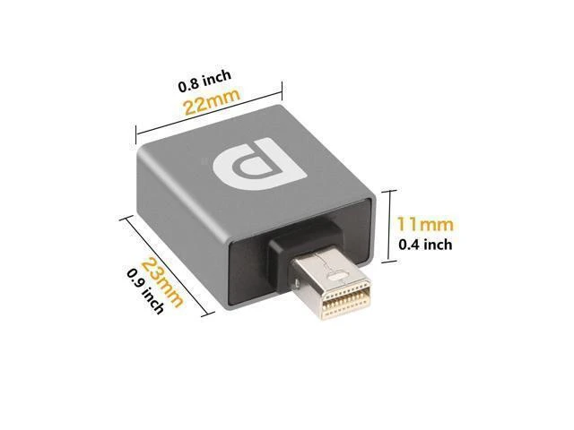 Alt view image 13 of 14 - Mini Displayport to Displayport Adapter Converter 8K@60Hz Mini DP Male to DP 1.4 Female Adapter DP to Mini DP Extender for Laptop PC TV Monitor