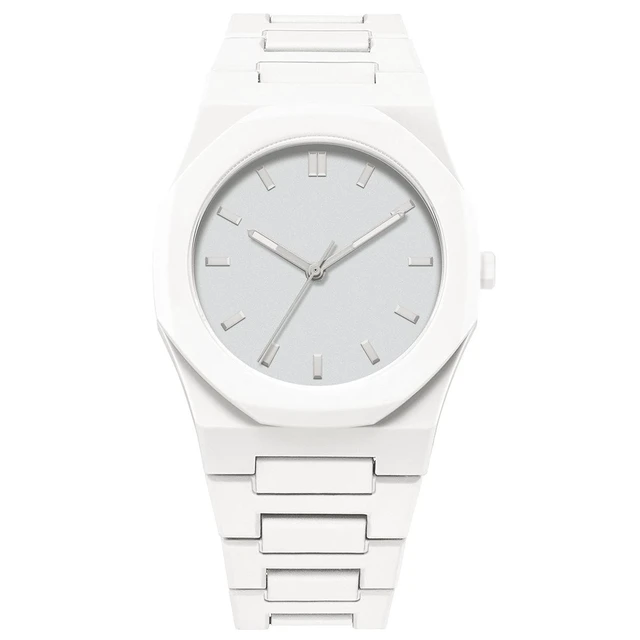 Alt view image 9 of 11 - SOEWIOU Unisex Quartz Wrist Watch, Fashion Analog Watch with Silicone Strap, Lightweight Plastic Casual Wristwatch for Men, Women & Teens, White