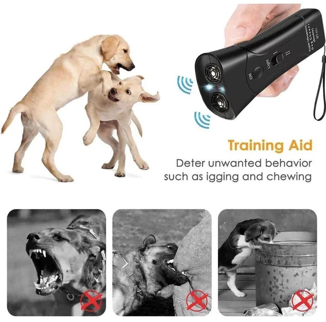 Alt view image 11 of 12 - SOEWIOU Dual-Head Ultrasonic Dog Repeller, Portable Dog Training Device, Anti-Barking Trainer, Outdoor Pet Deterrent for Cross-Border