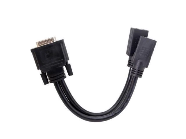 Alt view image 5 of 6 - Displayport DP Dual to DMS-59Pin Cable DMS-59Pin Male to Dual DP Displayport Female Splitter Cord for PC Graphics Card