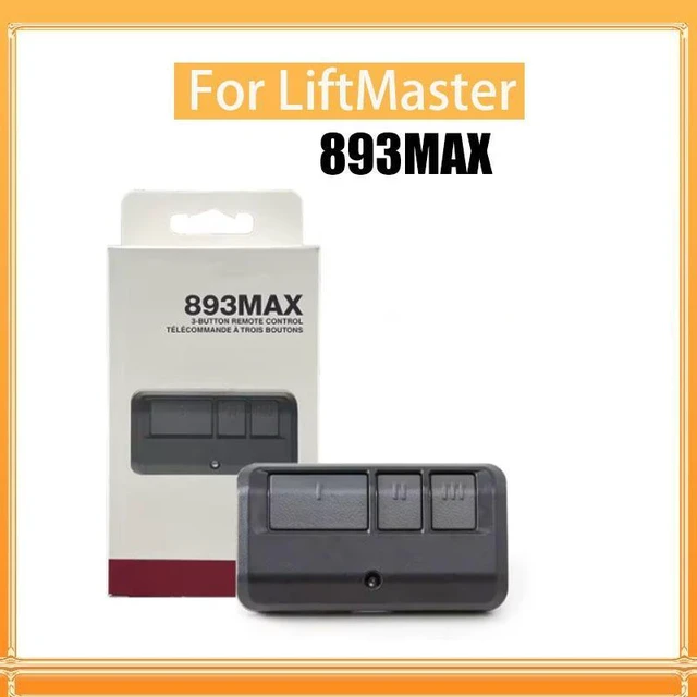 Alt view image 9 of 12 - SOEWIOU 893MAX Universal Garage Door Opener Remote, Compatible with Chamberlain, LiftMaster, Craftsman, 3-Button Security+2.0 Rolling Code Transmitter