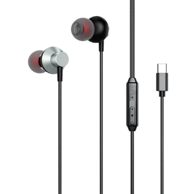 Alt view image 10 of 10 - SOEWIOU Type-C Wired Earphones, In-Ear Headphones with Deep Bass Sound, Inline Remote Control & Microphone, USB-C Earbuds for Music, Gaming, Calls, Smartphones & Tablets