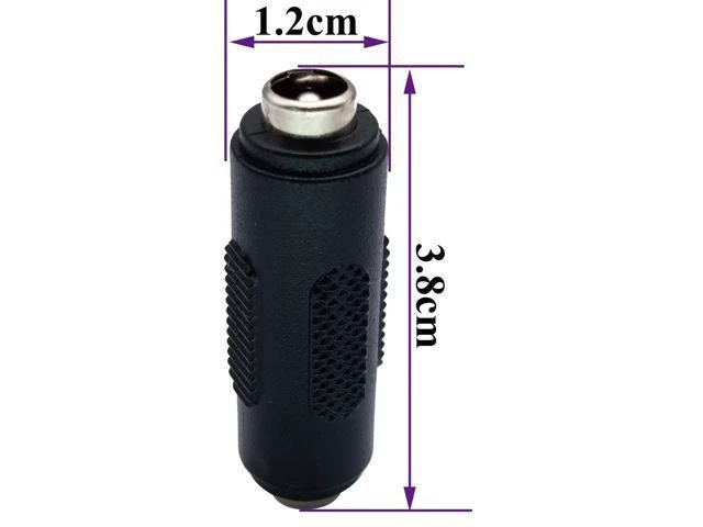 Alt view image 9 of 14 - 5.5mm x 2.1mm DC Power Adapter, DC Barrel Power 2.1mm X 5.5mm Female to Female Coupler Connector for CCTV Camera (2pack/Female)