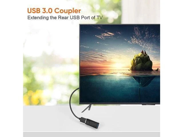 Alt view image 13 of 14 - USB 3.0 Coupler 2 Pack USB 3.0 Type A Female to Female Extension Adapter USB to USB Adapter Black
