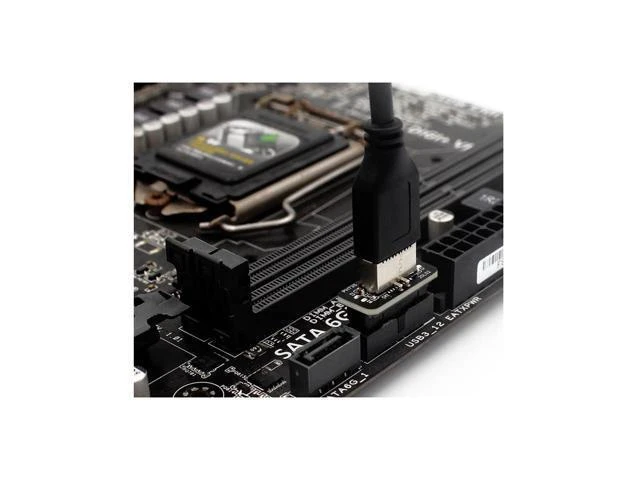Alt view image 9 of 12 - USB 3.2 Gen 1 to USB 3.2 Gen 2 Header Adapter, USB 3.1 Type-E Key-A to USB 3.0 20 Pin Header Converter for Type C Motherboard (Vertical Type)