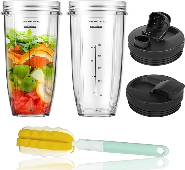 Alt view image 11 of 14 - SOEWIOU Replacement Parts for Nutri Ninja Blender, 32oz Large Cup with Lid & Blade Assembly Kit