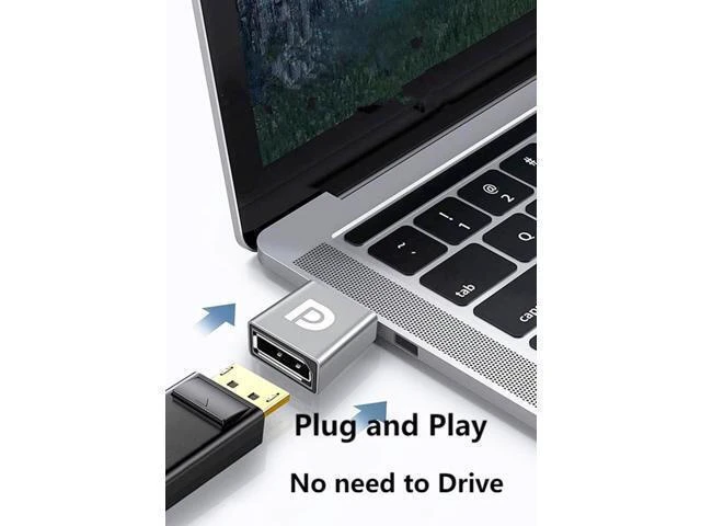 Alt view image 10 of 14 - Displayport Female to Displayport Male Adapter Converter 8K@60Hz DP 1.4 Male to DP Female Adapter Extender for Laptop PC TV Monitor
