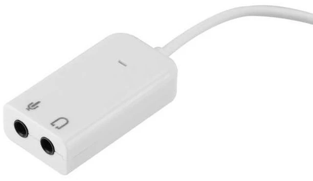 Alt view image 9 of 12 - USB Sound Card, External Stereo Sound Adapter Splitter Converter for Windows and Mac, Plug & Play, No Drivers Needed