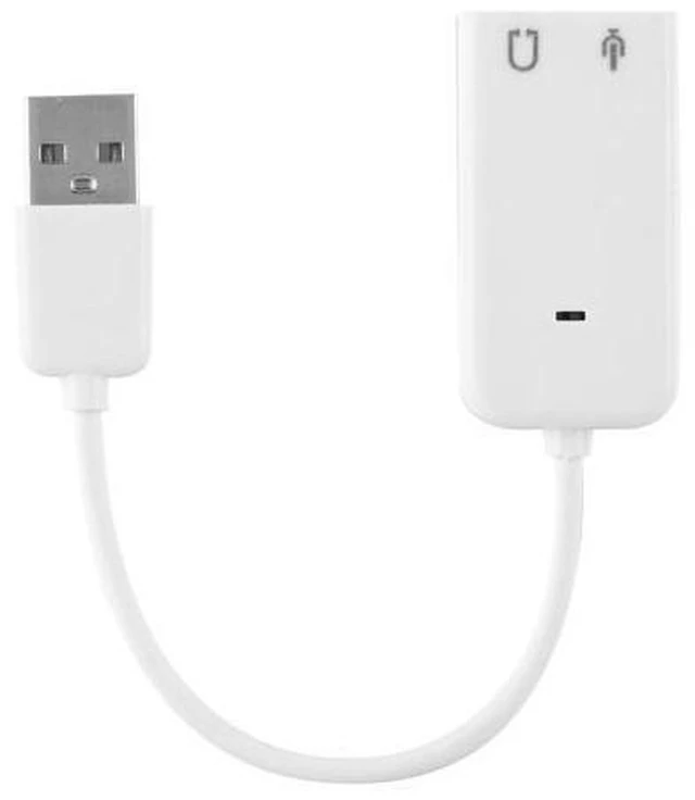 Alt view image 8 of 12 - USB Sound Card, External Stereo Sound Adapter Splitter Converter for Windows and Mac, Plug & Play, No Drivers Needed