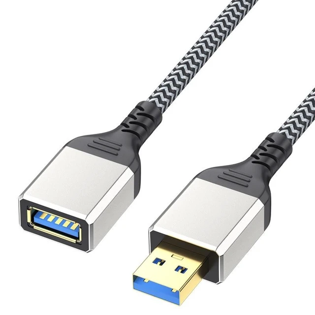 Alt view image 7 of 9 - SOEWIOU USB 3.0 Extension Cable Male to Female, Full-Cover Dark Gray 0.5M, for PC U Disk Mouse Keyboard