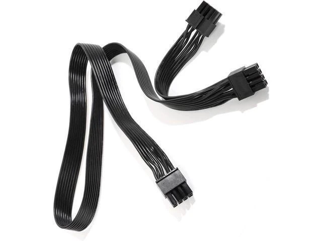 Alt view image 8 of 8 - PSU CPU 8 Pin to Dual 8 and (4+4) Pin EPS Cable Male to Male CPU Power Cable for Seasonic Focus Prime ROG Thor Strix Modular Power Supply (70cm+15cm)