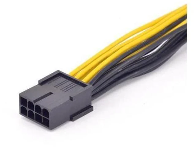 Alt view image 5 of 6 - PCIe GPU 8pin to Dual 6+2Pin Power supply Cable PCI express Graphics card 2 ports 6+2pin to 8Pin power Port Multiplier 18AWG