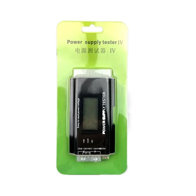 Alt view image 5 of 12 - Digital LCD Computer PC Power Supply Tester Checker 20/24 pin SATA HDD ATX BTX Meter Power Supply Tester Checker Power Measuring