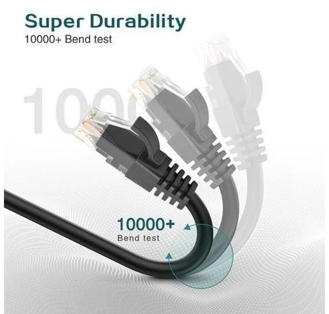 Alt view image 10 of 14 - Ethernet Cable 1 ft 2 Pack - Cat 6 High Speed Network Cable with Rj45 Connectors, Short Patch Cable for Patch Panel, Switch