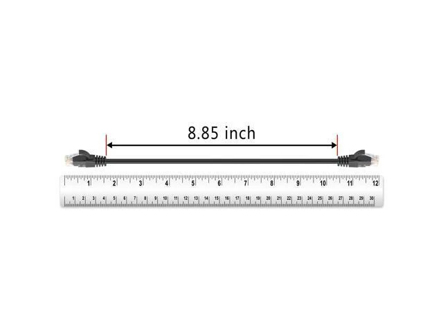 Alt view image 11 of 14 - Ethernet Cable 1 ft 2 Pack - Cat 6 High Speed Network Cable with Rj45 Connectors, Short Patch Cable for Patch Panel, Switch