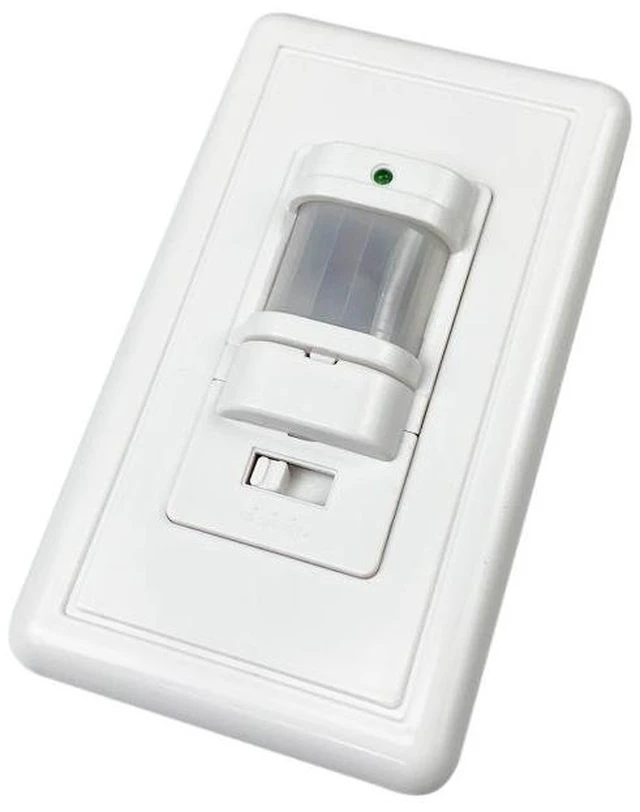 Alt view image 7 of 9 - SOEWIOU 110V-220V Wall-Mounted PIR Motion Sensor Switch, Infrared Motion Activated Light Switch with Adjustable Settings for Stairs & Corridors