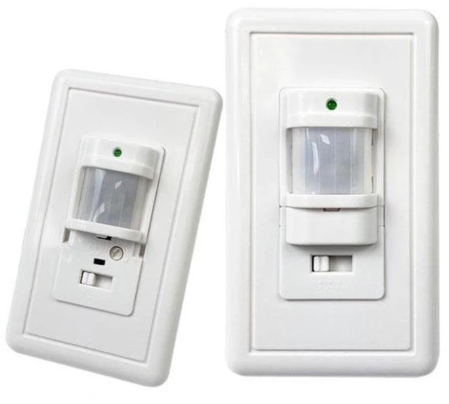 Alt view image 8 of 9 - SOEWIOU 110V-220V Wall-Mounted PIR Motion Sensor Switch, Infrared Motion Activated Light Switch with Adjustable Settings for Stairs & Corridors
