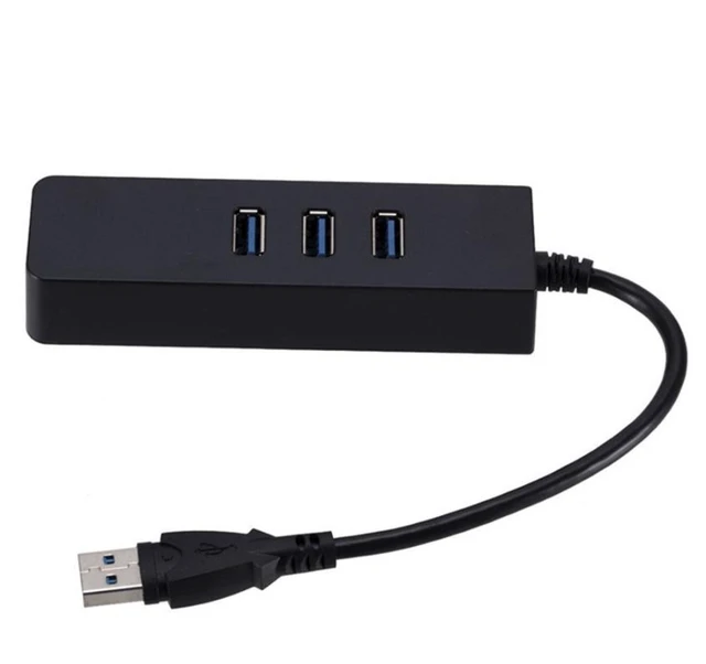 Alt view image 3 of 3 - SOEWIOU Type-C to RJ45 Gigabit Wired Network Card, USB 3.0 HUB, Multi-Port Splitter, Computer Hub, Digital Accessory for Laptop & Desktop
