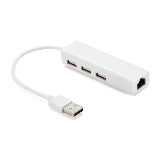 Alt view image 3 of 3 - SOEWIOU Driver-Free Type-C USB 3.0 to 100M RJ45 Ethernet Adapter, 1 Port USB 3.0 HUB, External Wired Network Card for Laptop/Desktop