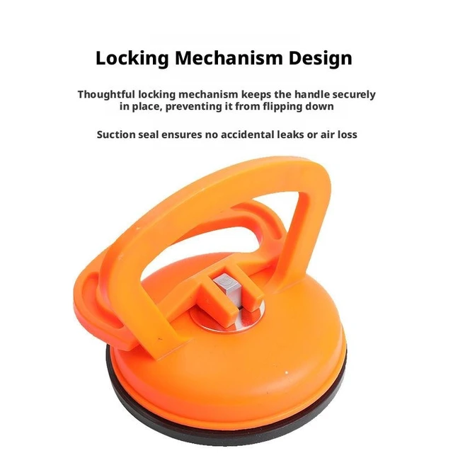 Alt view image 11 of 11 - SOEWIOU Black Large Vacuum Suction Cup, Heavy Pull Suction Tool for Car Glass Installation Removal, Auto Body Dent Repair & Integrated Ceiling Mounting