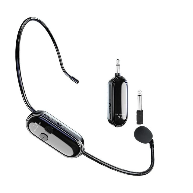 Alt view image 7 of 9 - SOEWIOU Wireless Headset Microphone for Teachers, Tour Guide Voice Amplifier Mic, Universal Headset for Speaker & Loudspeaker
