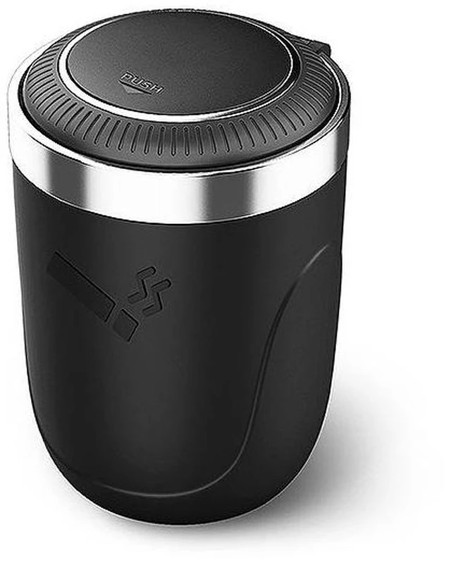 Alt view image 9 of 11 - SOEWIOU Car Ashtray with One-Touch Lid, Metal Inner Liner, Soft LED Light, Sealed Smokeproof Vehicle Ashtray for Auto Interior