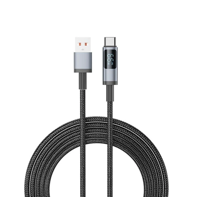 Alt view image 7 of 9 - SOEWIOU 100W/66W Digital Display Fast Charging Cable, for iPhone 17 & Android Type-C, 78.74in