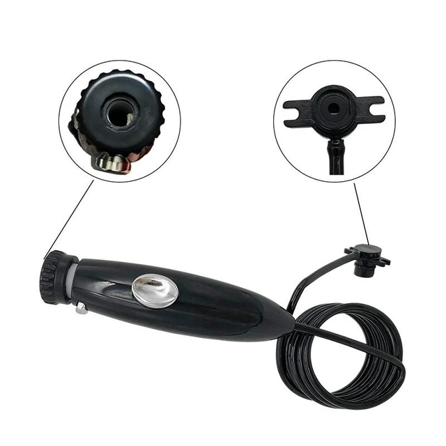 Alt view image 3 of 7 - Replacement Water Flosser Hose and Handle Oral Irrigator Tube Pipe Accessory Flexible Leak-Proof Rubber and Plastic Water Tube with Easy Installation and Stable Water Flow Black
