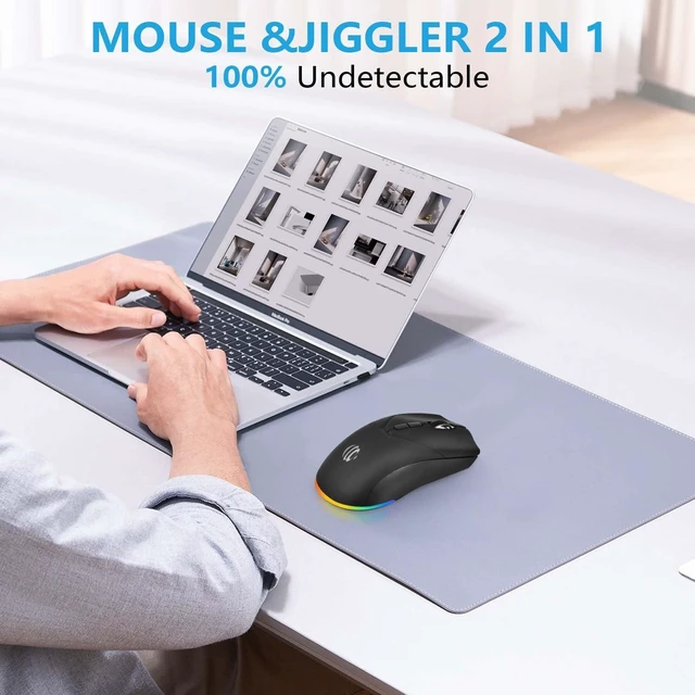 Alt view image 12 of 14 - SOEWIOU Wireless Bluetooth Mouse, Rechargeable USB Optical Mouse, 3 Adjustable DPI, LED Silent Dual Mode(Bluetooth 5.2 and 2.4G) Wireless Mouse for Laptop, PC, MacIpadWide Compatibility. (Black)