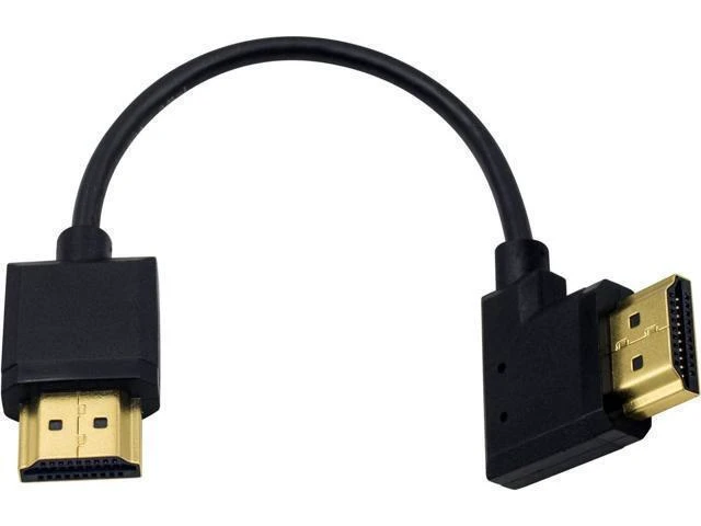 Alt view image 8 of 14 - 4K 90 Degree HDMI Cable 6inch/15cm, Extremely Thin Left Angle HDMI Male to Male Cable for 3D and 4K Ultra HD TV Stick HDMI 2.0 Cord