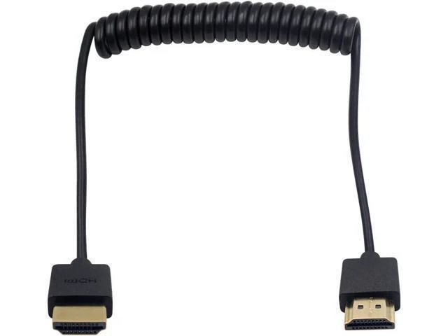 Alt view image 6 of 10 - Coiled HDMI Cable, 4K HDMI to HDMI Cable, Extreme Thin HDMI Male to Male Extender Coiled Cable for 3D and 4K Ultra HD TV Stick HDMI 2.0 Cord Extension Converter(HDMI Extender) (1.2M/4FT)