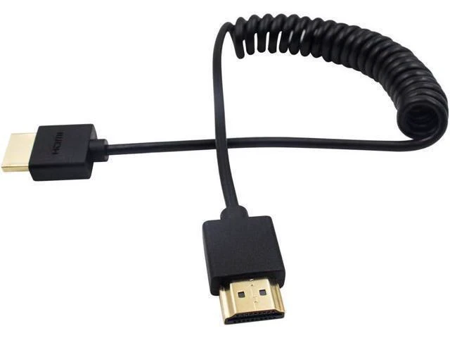 Alt view image 8 of 10 - Coiled HDMI Cable, 4K HDMI to HDMI Cable, Extreme Thin HDMI Male to Male Extender Coiled Cable for 3D and 4K Ultra HD TV Stick HDMI 2.0 Cord Extension Converter(HDMI Extender) (1.2M/4FT)