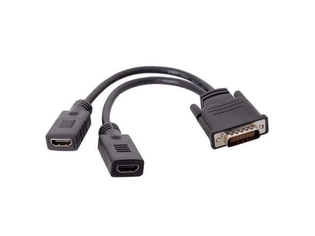 Alt view image 10 of 14 - DMS 59 Pin to 2 HDMI Cable, DMS 59 Pin Male to HDMI Female Dual Monitor Extension Cable Adapter for LHF Graphics Card (DMS 59 pin Dual hdmi)