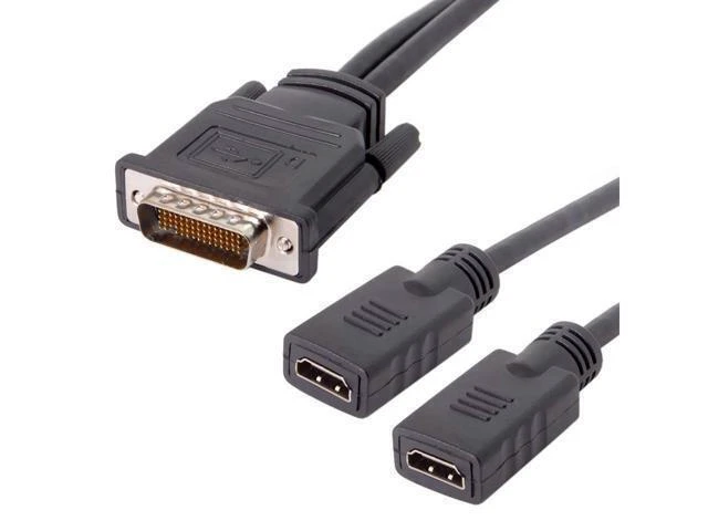 Alt view image 11 of 14 - DMS 59 Pin to 2 HDMI Cable, DMS 59 Pin Male to HDMI Female Dual Monitor Extension Cable Adapter for LHF Graphics Card (DMS 59 pin Dual hdmi)