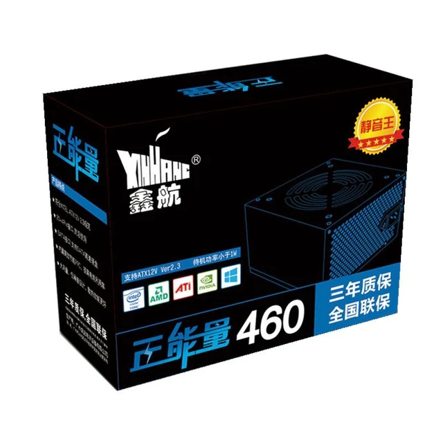 Alt view image 6 of 8 - 460W Power Supply 460W PSU For Desktop 460W 12CM Big Fan Mute Desktop Power rated 250W atx psu Gaming PC Desktop Computer PFC