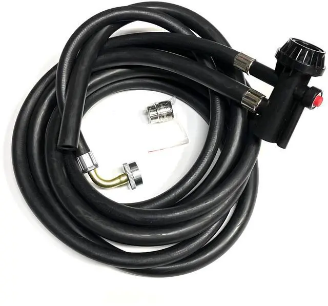 Main image of 8FT GE Portable Dishwasher Fill & Drain Hose Assembly WD24X10066 w/Faucet Adapter