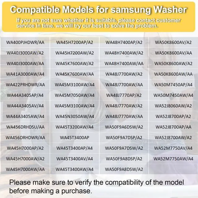 Alt view image 5 of 6 - DC97-19289F Washer Drain Pump Compatible with Samsung WA45M7050AW/A4 WA45H7000AW/A2 WA45T3200AW/A4 WA48H7400AW/A2 WA44A3405AW/A4 WA456DRHDSU/AA WA50F9A8DSW/A2 WA50M7450AP/A4 WA45N3050AW/A4 etc