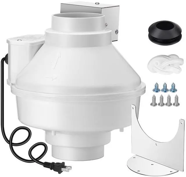 Main image of 4 Inch Dryer Booster Fan with Pressure Switch for Auto On/Off DBF 110 | 167 CFM Vent Booster Fan for Long Duct Runs, Reduces Drying Time & Lint Buildup, Indoor/Outdoor Inline Fan with Plug