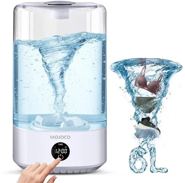 Main image of Mini Washing Machine - 6L Small Portable Washing Machine with 3 Wash Modes for Underwear, Socks & Baby Clothes - Rechargeable Countertop Mini Washer for Dorms, Hotels, Travel & Camping