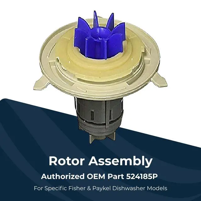 Alt view image 2 of 6 - 524285P Rotor Assembly Replacement Rotor Dishwasher Parts, | Dishdrawer Model Motor Rotor Kit