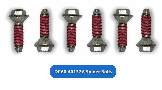 Alt view image 4 of 5 - DC97-17004B / DC60-00100A Washer Flange Shaft Assembly Compatible with Samsung Washing Machine Washer Spider Spinner Shaft Replaces DC97-17004A DC97-17004E with DC60-40137A Spider Hex Bolts