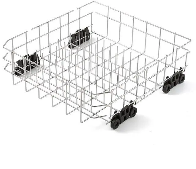 Main image of Stainless Steel W10728159 W10525646 Dishwasher Lower Rack Replacement Parts for Maytag Kitchenaid Lower Dish Rack 22D x 20.8W Kenmore Whirlpool W10780925 W10082825 Dishwasher Bottom Basket 1 Pack