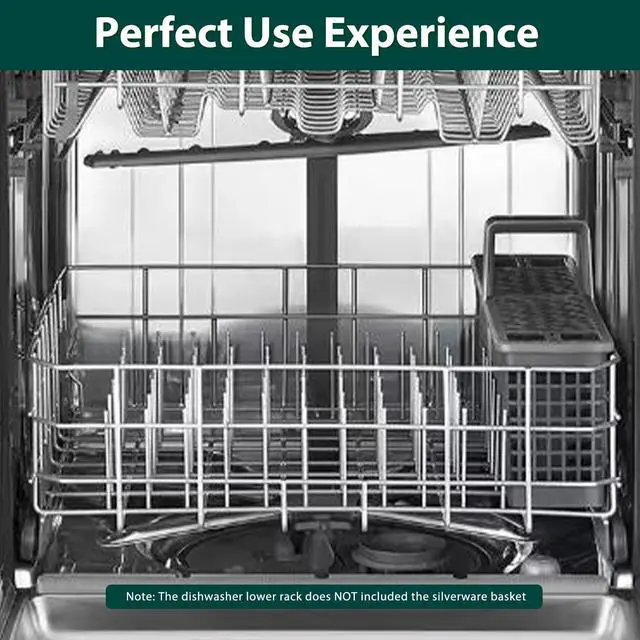 Alt view image 7 of 7 - Stainless Steel W10728159 W10525646 Dishwasher Lower Rack Replacement Parts for Maytag Kitchenaid Lower Dish Rack 22D x 20.8W Kenmore Whirlpool W10780925 W10082825 Dishwasher Bottom Basket 1 Pack